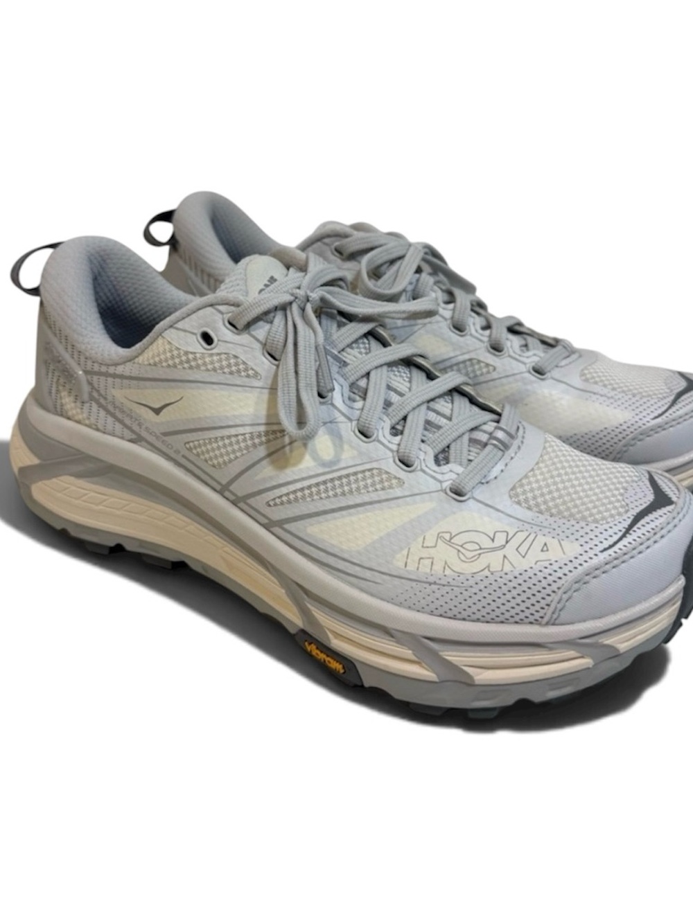 HOKA One One Mafate Speed 2 Women’s 8.5 Gray Trail Running Shoes Vibram